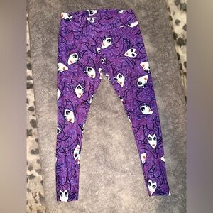 LuLaRoe Disney Maleficent Leggings Size Tall and Curvy
